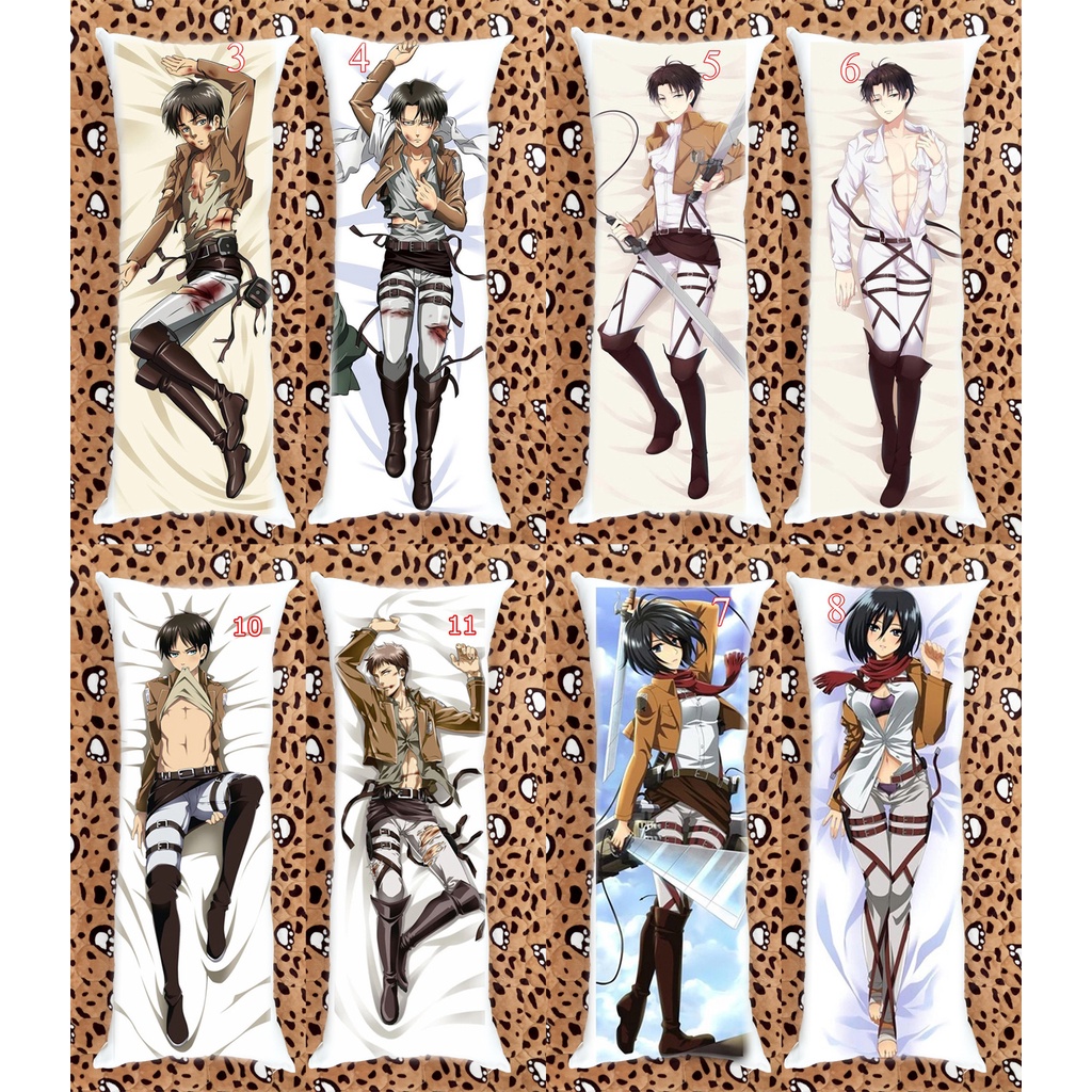 Gối ôm dài anime Attack on titan 1mx40cm có bông