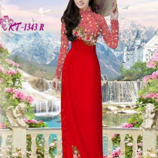 Vải áo dài in 3d