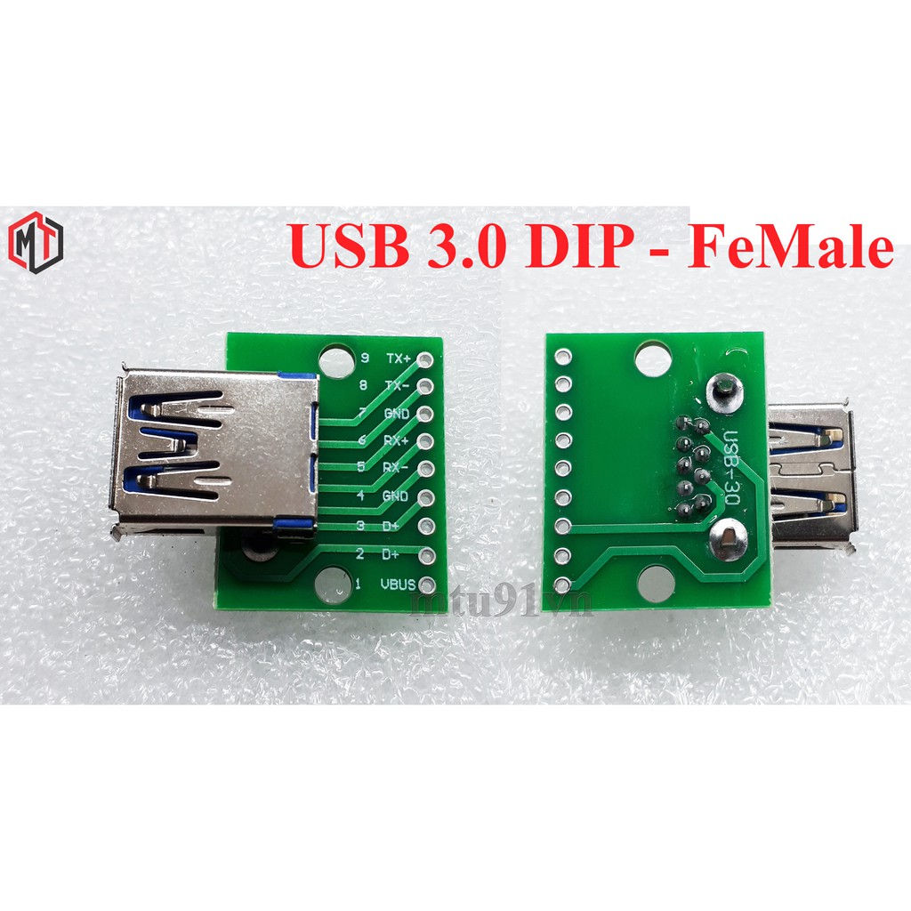 Mạch chuyển USB to 4pin DIP - USB 2.0 3.0 to 4 pin DIP