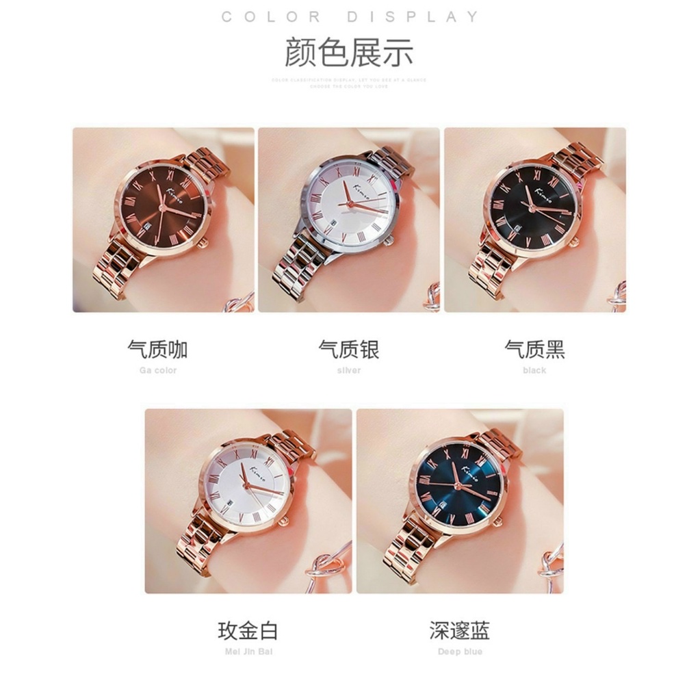 Đồng hồ - NỮ- KIMIO 6379 sang chảnh - Hàng Nhật, đồng hồ chống nước