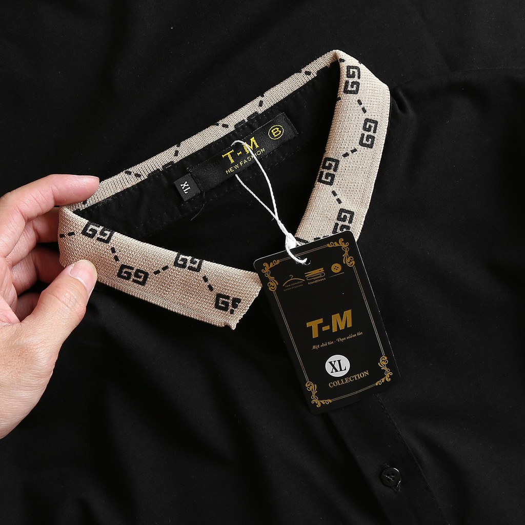 Áo Thun Nam Cổ Bẻ, Áo Polo Nam Tay Ngắn OBOKFASHION, Áo Thun Nam Cộc Tay Cao Cấp Mẫu Mới Màu Đen-Trắng ACB14 | BigBuy360 - bigbuy360.vn