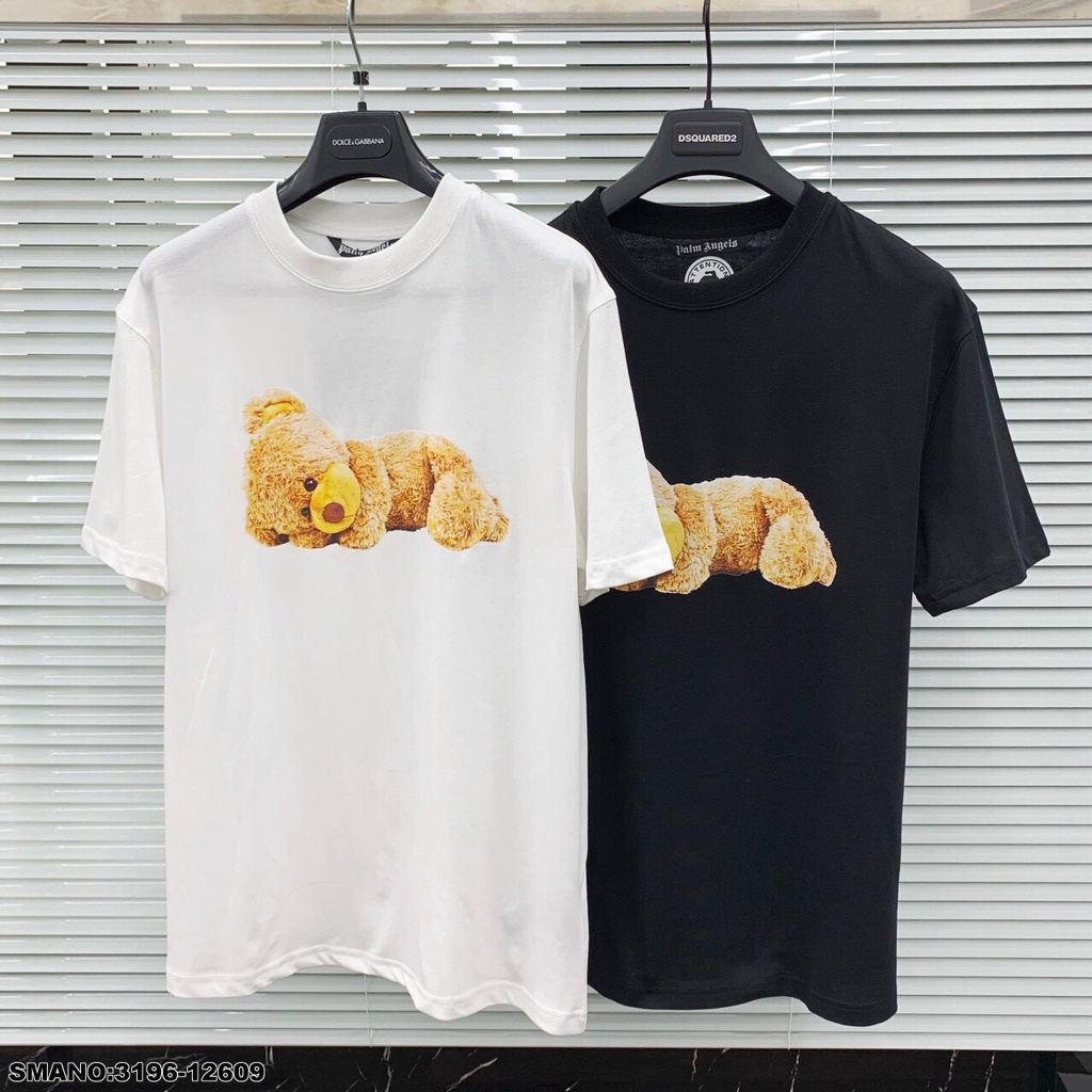 Áo thun nam nữ in Gấu 3D ngắn tay, chất cotton kiểu dáng năng động - AP40 | BigBuy360 - bigbuy360.vn