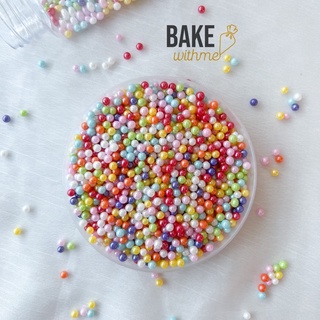 Kẹo đường, cốm trang trí bi bóng nhiều màu dùng trang trí các loại bánh sinh nhật, donut, cupcake