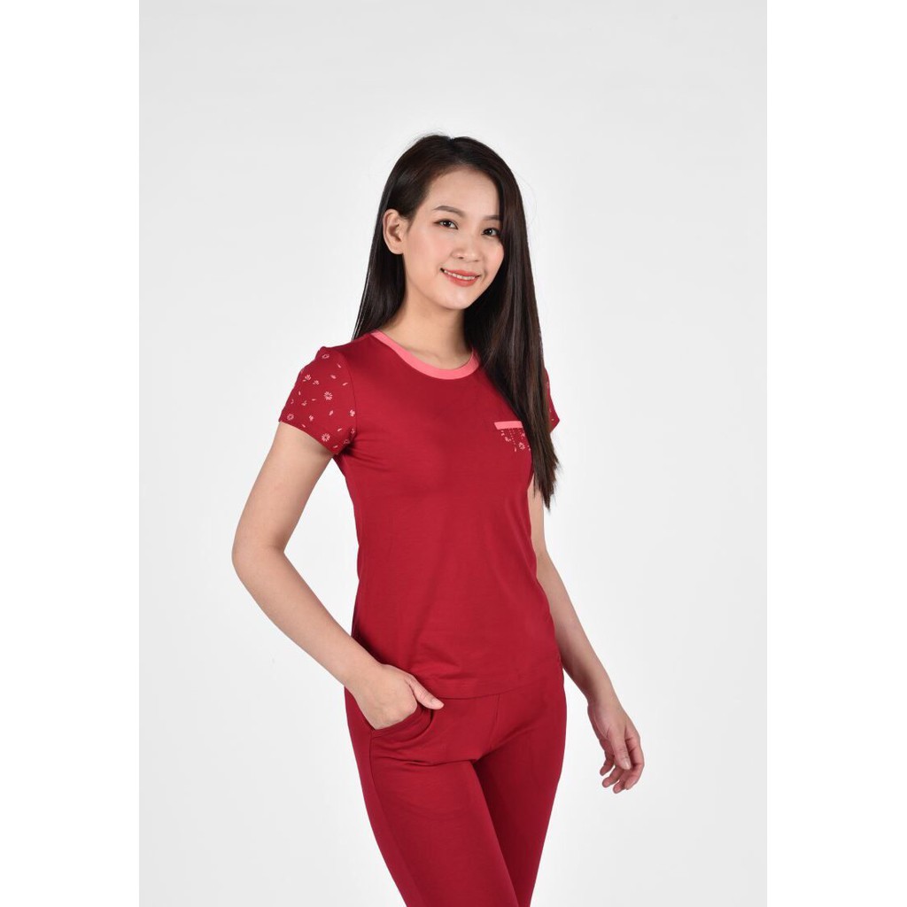 Bộ mặc nhà Wonner cotton quần dài áo ngắn tay