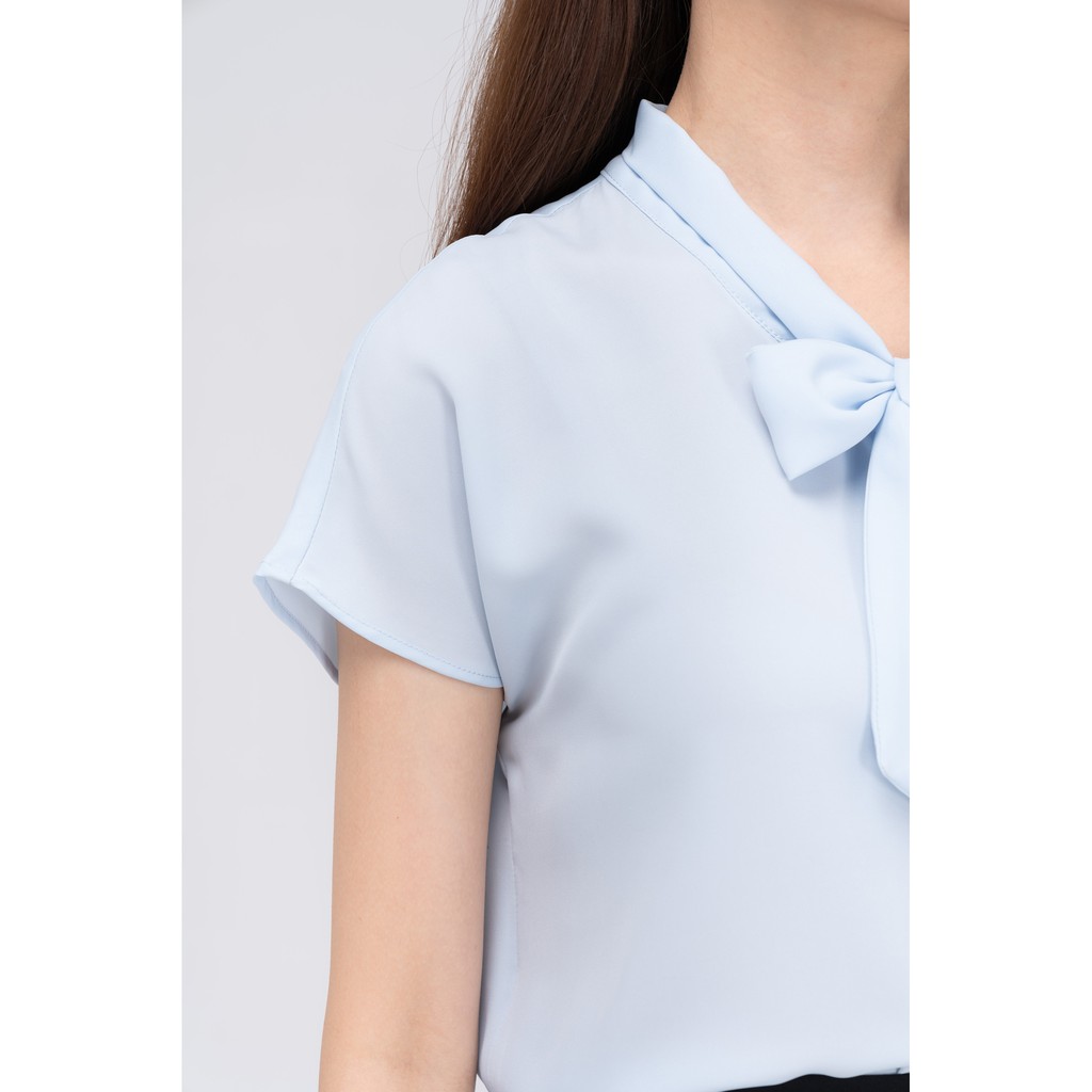 Áo sơ mi YODY Nữ suông vai chờm cổ nơ trẻ trung cá tính SCN4124 | BigBuy360 - bigbuy360.vn