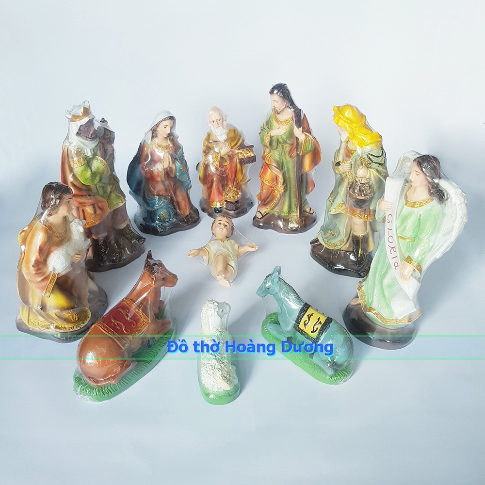 Mẫu mới “Bộ Tượng Noel Chúa Giáng Sinh” - 30cm - 11 tượng