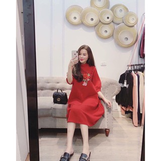 Váy gấm thuê hoa cực đẹp