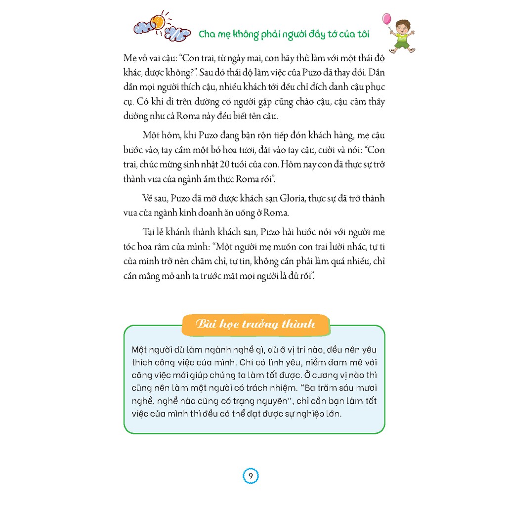 Sách - Nhật ký trưởng thành cúa đứa trẻ ngoan - Cha mẹ không phải người đầy tớ của tôi