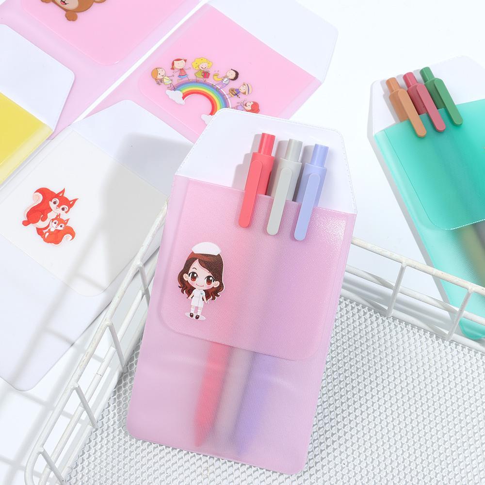 Set 3 Túi Đựng Bút Bằng PVC Tiện Dụng Ốp