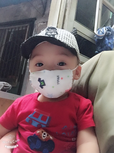 Khẩu trang vải xô xuất Nhật cho bé