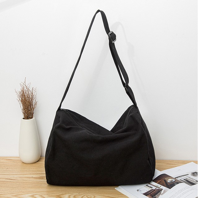 [Mã FAMAYWA2 giảm 10K đơn 50K] TÚI ĐEO CHÉO NAM NỮ CANVAS, TÚI VẢI BIGSIZE 2 MÀU UNISEX MOMOZ SHOP | BigBuy360 - bigbuy360.vn