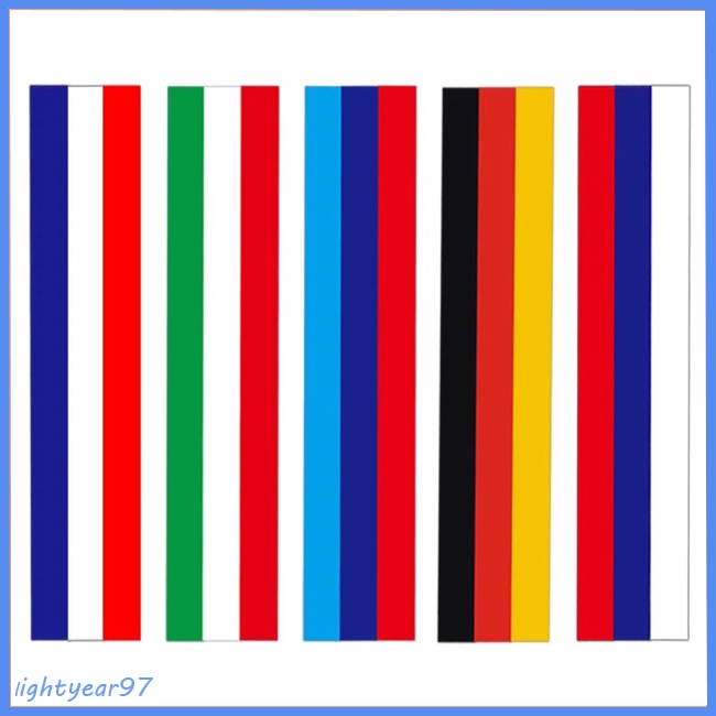 Miếng Dán Trang Trí Vô Lăng Xe Hơi Họa Tiết Lá Cờ Nhiều Màu Độc Đáo J02