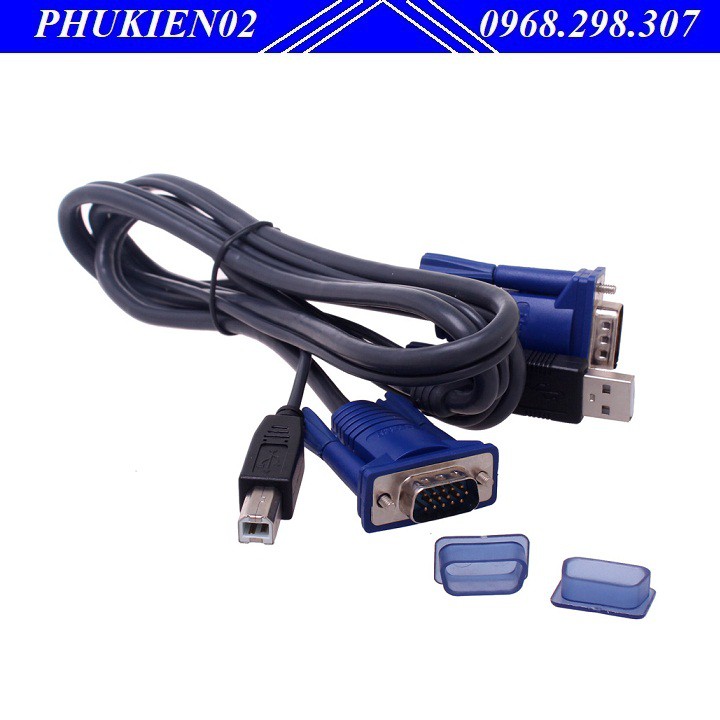 Cáp KVM USB 1.5m - Cáp nối bộ KVM