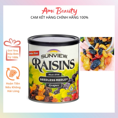 Nho khô Thập Cẩm Sunview Raisins Mỹ - 425g - Hàng Chuẩn