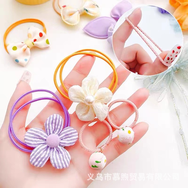 Set 10 dây buộc tóc phong cách Hàn quốc - UniLabel