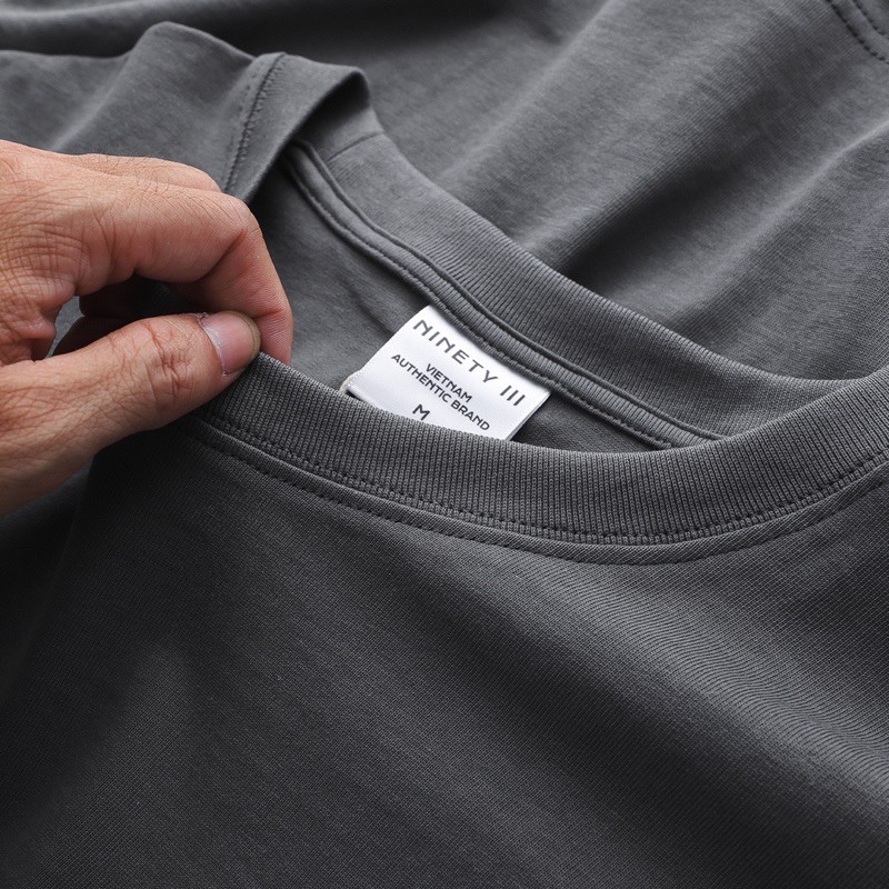 Áo thun cổ tròn unisex trơn 4 màu, chính hãng NINETY.3, 100% cotton cao cấp, free đóng hộp xịn khi mua từ 3 áo | BigBuy360 - bigbuy360.vn