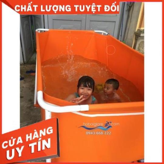 Bể bơi mini cho bé, bể bơi khung kim loại, bể bơi lắp ghép,phao tắm cho bé kích thước 3.1x3.1m bạt dày 0.6mm ....