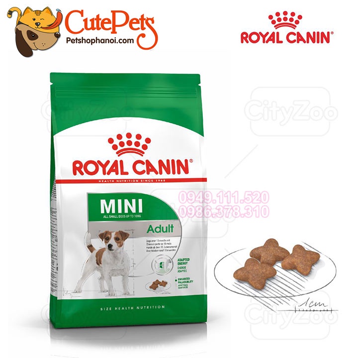 Thức ăn chó Royal Canin Mini ADULT 2Kg hạt cho chó lớn - Phụ kiện thú cưng