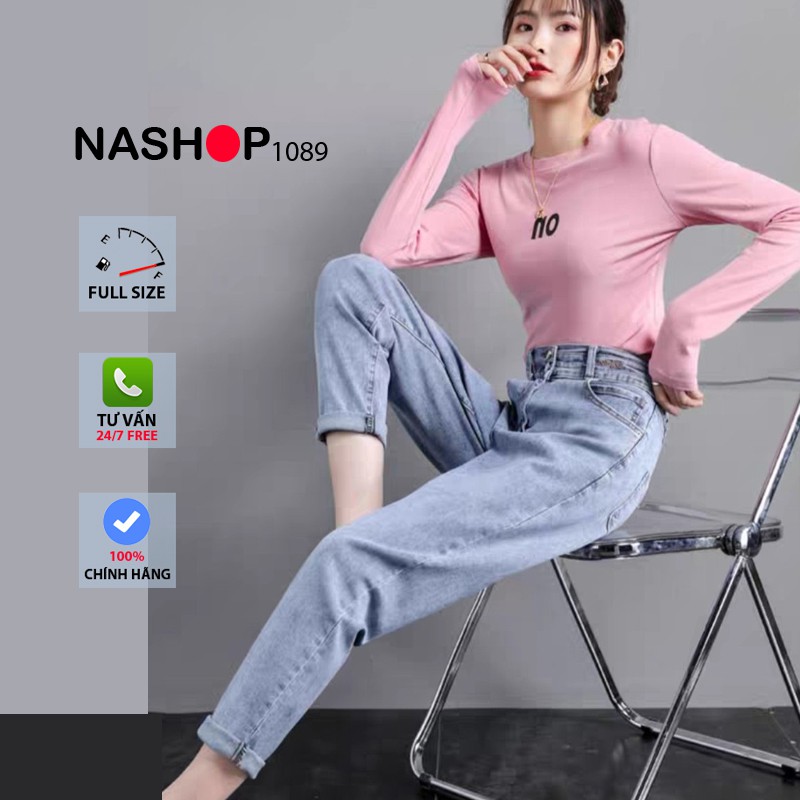 Quần bò baggy nữ quần jean baggy nữ quần jeans nữ lưng cao cạp cao quần nữ đẹp 3 size S M L hot năm 2021 QT18 | BigBuy360 - bigbuy360.vn