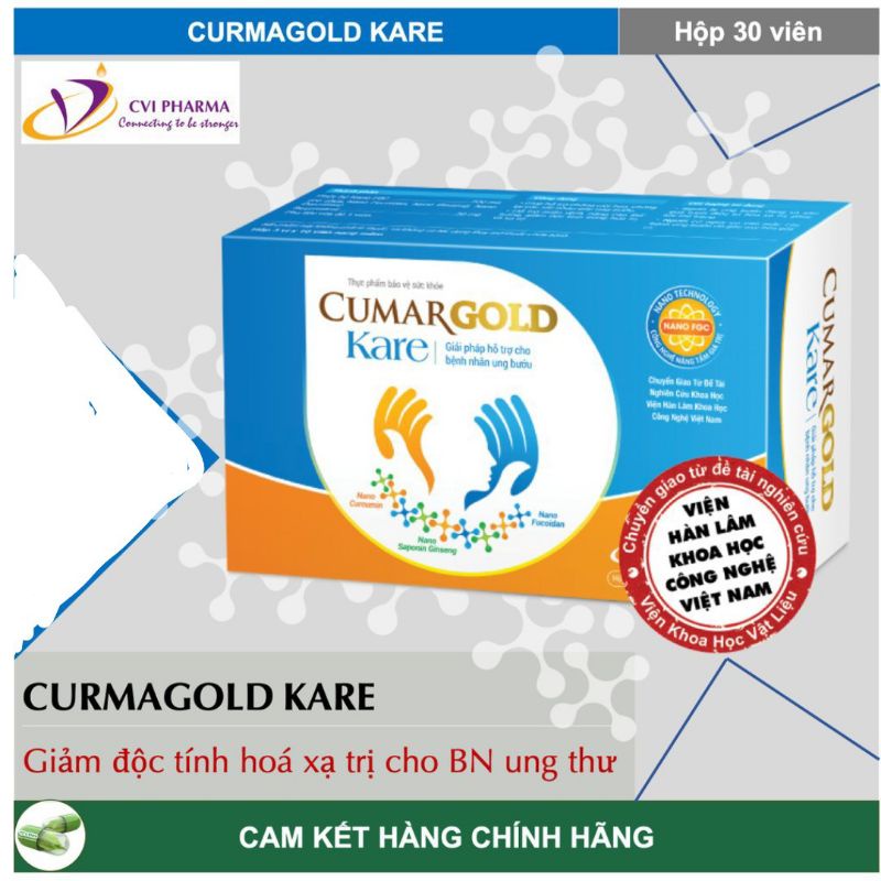 Cumargold Kare giải pháp hỗ trợ cho bệnh nhân ung bướu.