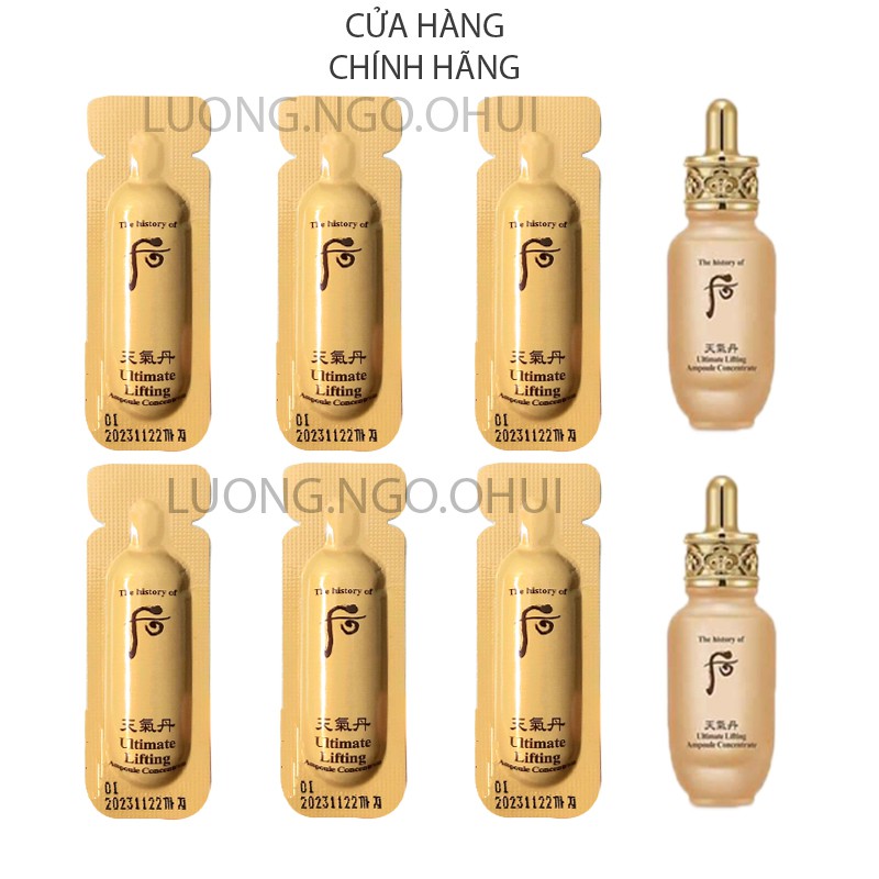 [Mới - Hot] Tinh Chất Giảm Nhăn, Nâng Cơ Chống Chảy Sệ Whoo Cheongidan Ultimate Lifting 1Ml.