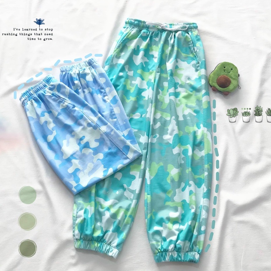 Quần dài loang màu rằn ri vảy cá nhiều màu tie dye genz ullzang cryaotic10