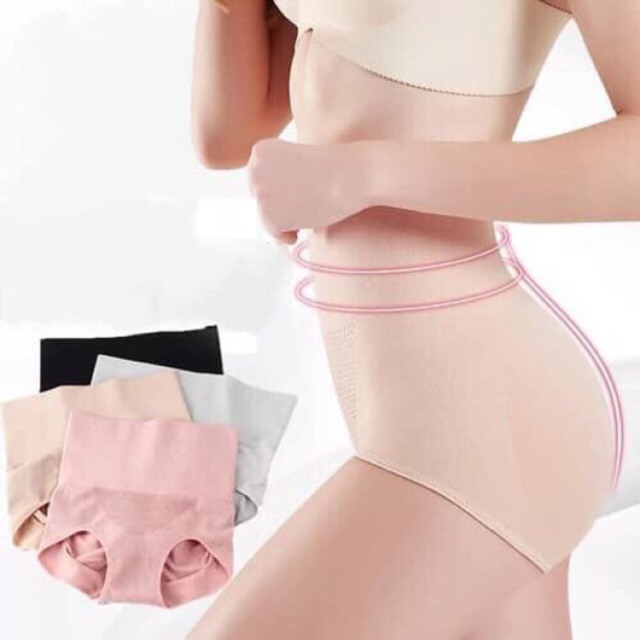 Quần Lót Cạp Cao Gen Bụng Nâng Mông Kháng Khuẩn Hàng Xuất Nhật (45-60kg)