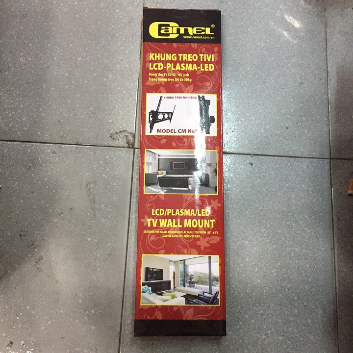 KHUNG TREO TIVI 42-65 INCH CHỈNH GÓC CAMEL,GIÁ TREO TIVI CAMEL 65 INCH CM N65