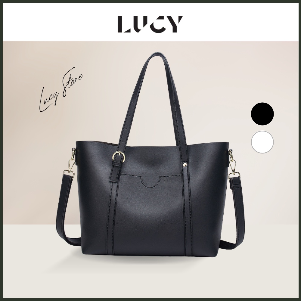 Túi xách nữ da công sở hàn quốc Lucy Store túi tote da kiểu hàn quốc ulzzang da nữ to vừa a4