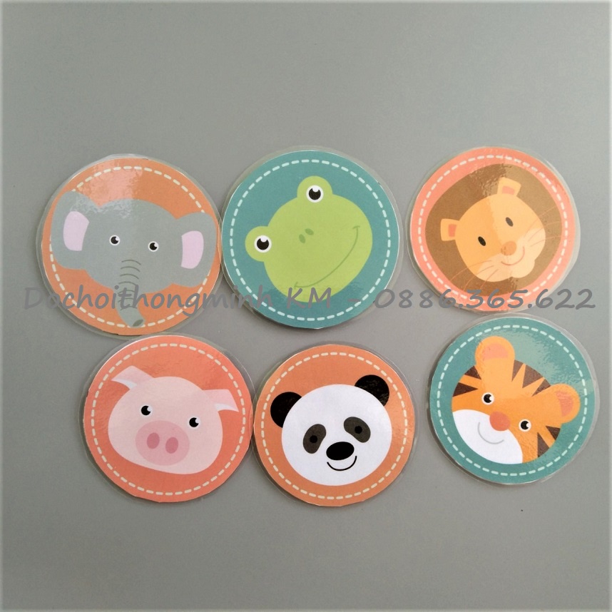 HỌC LIỆU - Matching hình bóng 6 động vật trong rừng