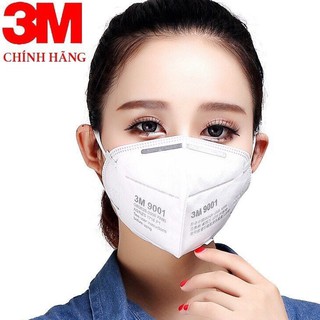 (Chính hãng) 1 chiếc Khẩu trang 3m 9001 lọc bụi PM 2,5 hiệu suất 90%