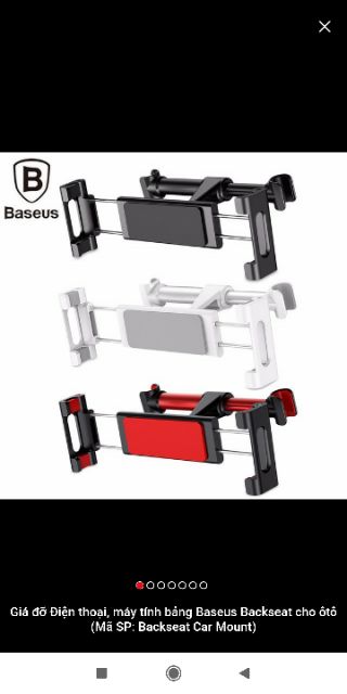 Đế/Giá Baseus giữ điện thoại iPad trên xe hơi Oto  Backseat Car Mount LV236