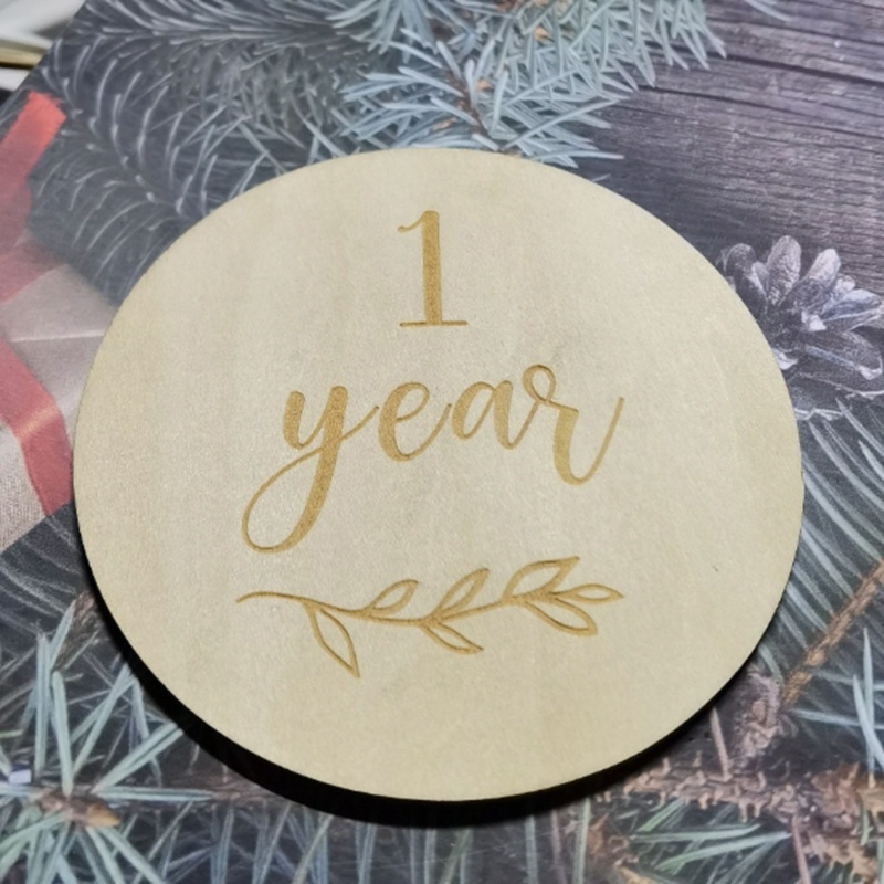 Set 13 Tấm Thẻ Ghi Âm Phát Triển Theo Tháng Làm Thủ Công Kỷ Niệm Cho Bé Sơ Sinh