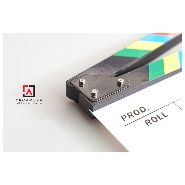 Bảng Clapper Board - Phụ Kiện Quay Phim Chụp Ảnh - Nhựa 25x30cm
