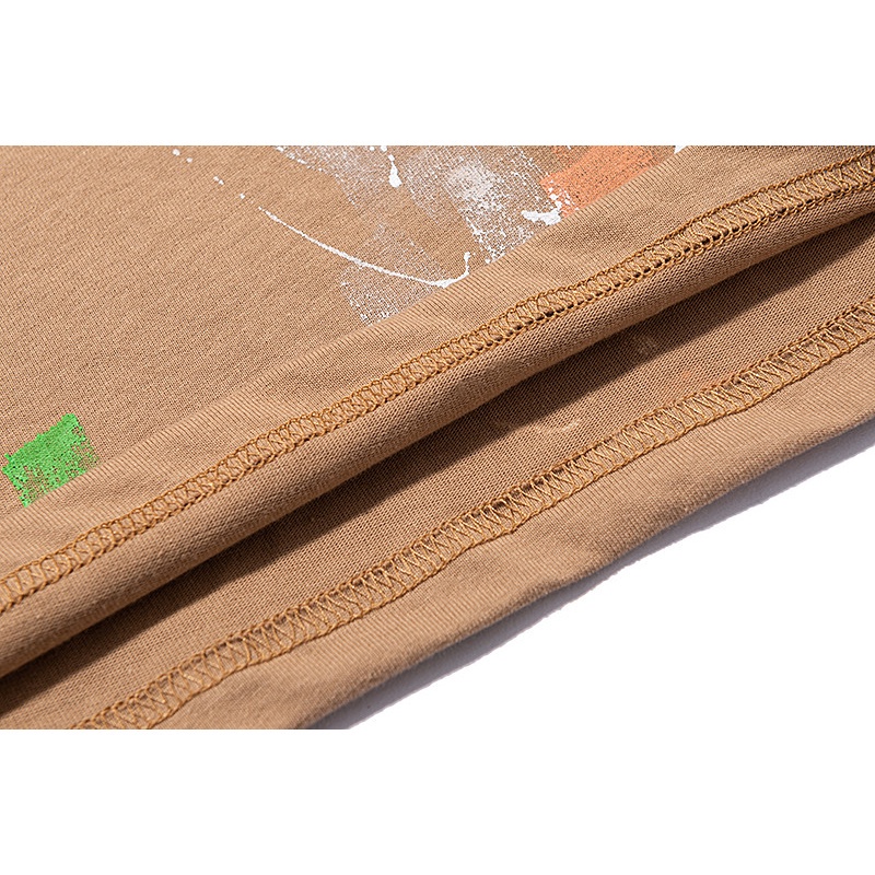 Áo Thun Cotton Tay Ngắn Dáng Rộng In Họa Tiết Trái Dừa Màu Sắc Thời Trang Cho Nam Và Nữ