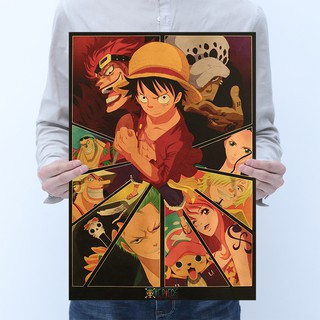 Bộ Poster anime One Piece 51,5 x 36cm