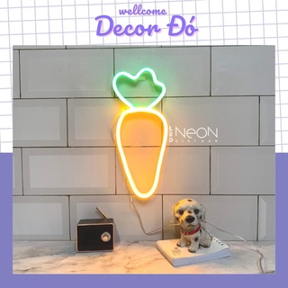 Đèn NeonSign | CỦ CAROT | Kích Thước 26x12cm | Quà Tặng Trang Trí Cực Chất , Siêu Sáng & Tiết Kiệm Điện Với Led 12v
