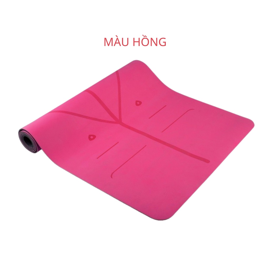 [KHO SỈ] Thảm Tập YOGA Định Tuyến 8MM 1 Lớp Chuẩn TPE Cao Cấp Chống Trơn Trượt Bảo Hành 1 Năm