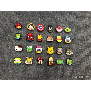 Jibbitz sticker icon gắn dép sục nhiều mẫu đẹp PK17