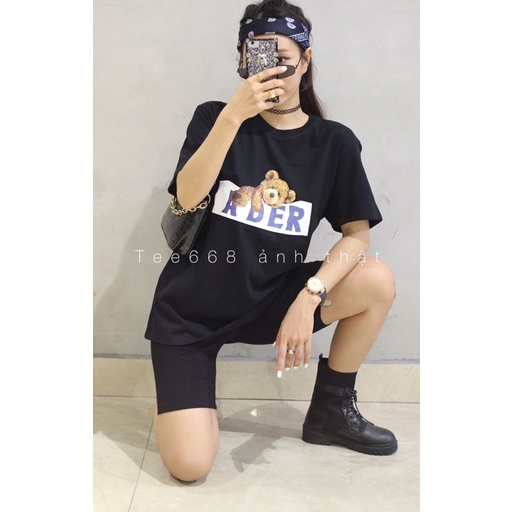 Áo thun ADER unisex, chất cotton 200g, full tag mac tui zip