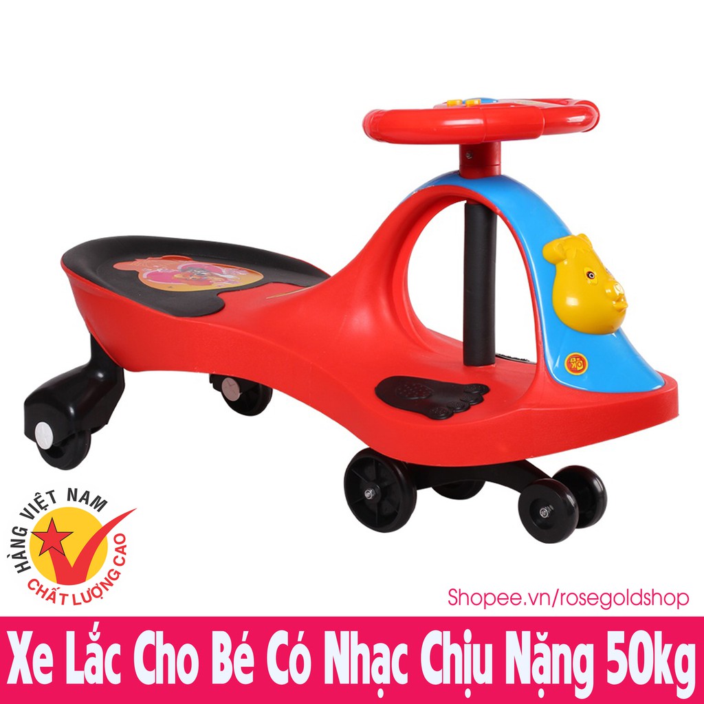 Xe Lắc Cho Bé, Xe Lắc Tay Có Nhạc Việt Nhật Giúp Tăng Cường Khả Năng Vận Động Cho Bé