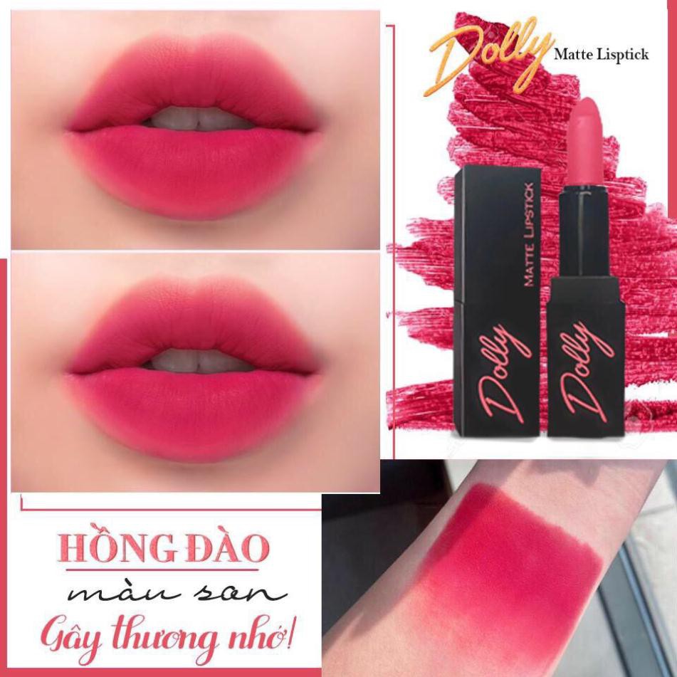 [Hồng Đào ] Son Sáp Phủ Phấn Dolly Không Chì Màu Hồng Đào | BigBuy360 - bigbuy360.vn
