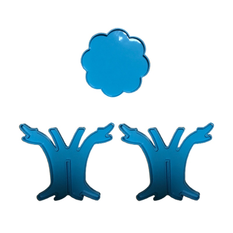 Khuôn Silicone 2 Màu Làm Giá Đỡ Chậu Hoa DIY