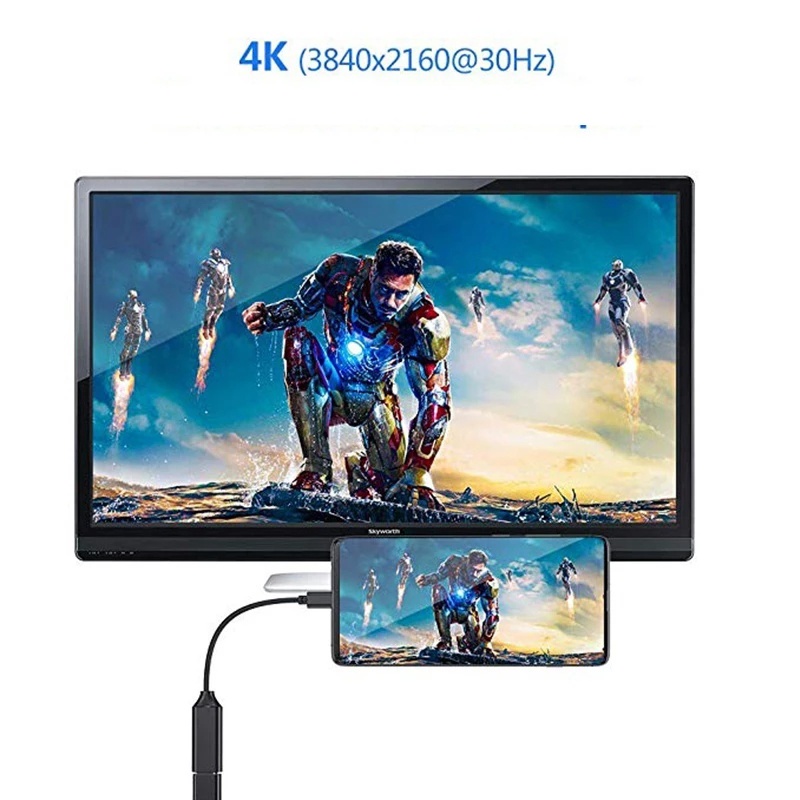 Đầu Chuyển Đổi USB 3.1 Type C Sang HDMI 4K Cho Máy Tính/Điện Thoại/TV