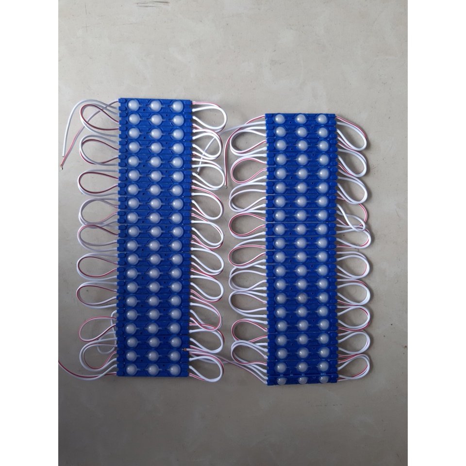 1 VỈ 20 BÓNG LED 3 BÓNG 6011 MÀU XANH DƯƠNG