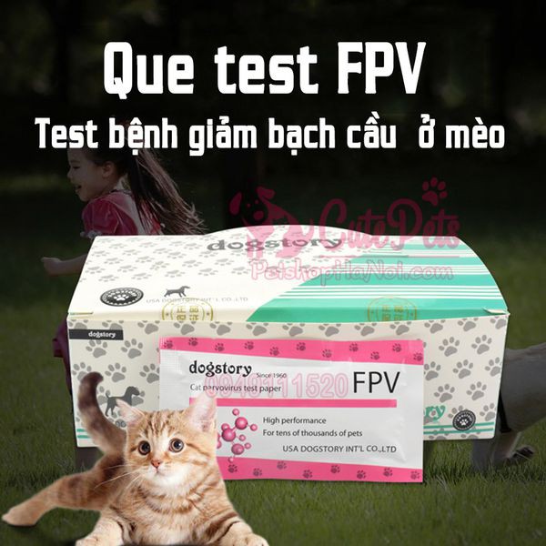 Que Test  FPV Kit Xét Nghiệm Bệnh Giảm Bạch Cầu Mèo - CutePets Phụ kiện chó mèo Pet shop Hà Nội