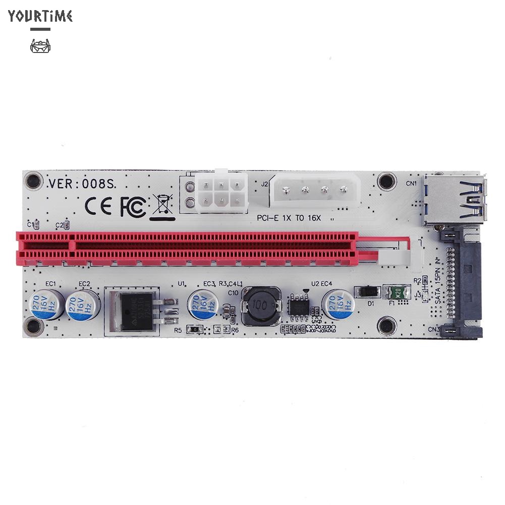 Thẻ đồ họa mở rộng 3 cổng nguồn PCI-E 1x sang 16x cho ETH BTC