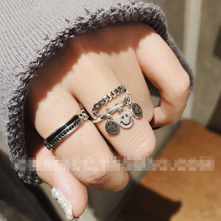 Nhẫn Bạc 925 Nhẫn Nam Nhẫn Nữ Freesize Phong Cách Hàn Quốc