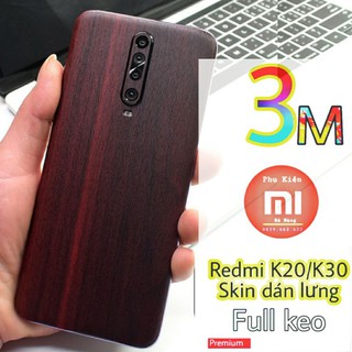 Skin dán lưng Redmi K20 / K30 / K30 Pro vân gỗ 3M cao cấp.
