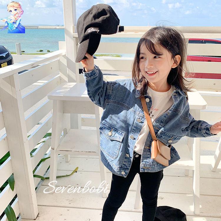 Áo Khoác Denim Thời Trang Xuân Thu Dành Cho Bé Gái 2022